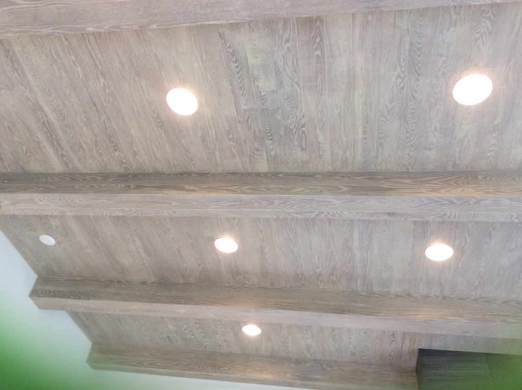 weathered wood ceiling